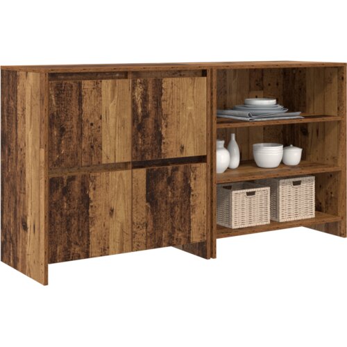 vidaXL Strani šal 2 pcs Star les 70 x 41 x 75 cm Konstruiran les Cene