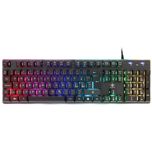 DELTACO GAMING Tipkovnica DK220 Membranska RGB, 25 Anti-ghosting Tipki, Crna Slike