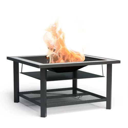 Blumfeldt Merano Avanzato 3 v 1, ognjišče s funkcijo žara, lahko se uporablja kot miza, 87 x 87 cm