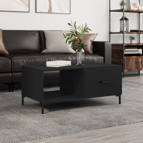vidaXL Stolić za kavu crni 90x50x40 cm od konstruiranog drva Cijene