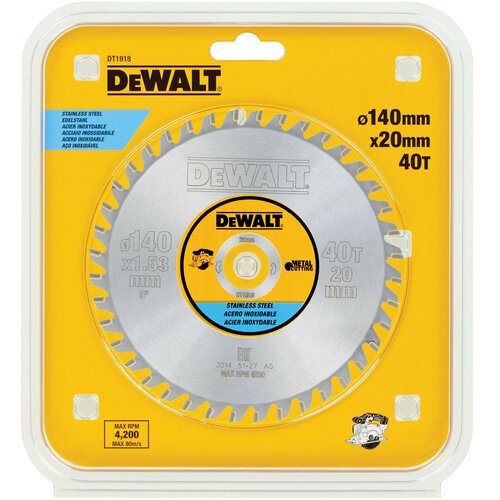 Dewalt DT1918 kružni list testere za metal, 140mm, 40T, SS CSB Cene