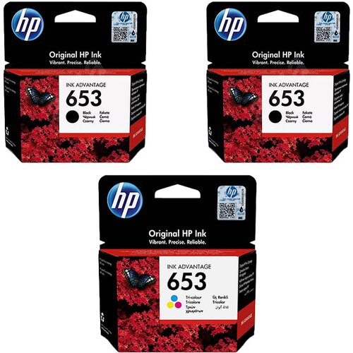 HP Komplet kartuš nr.653 (2 x BK + CMY), original Cene