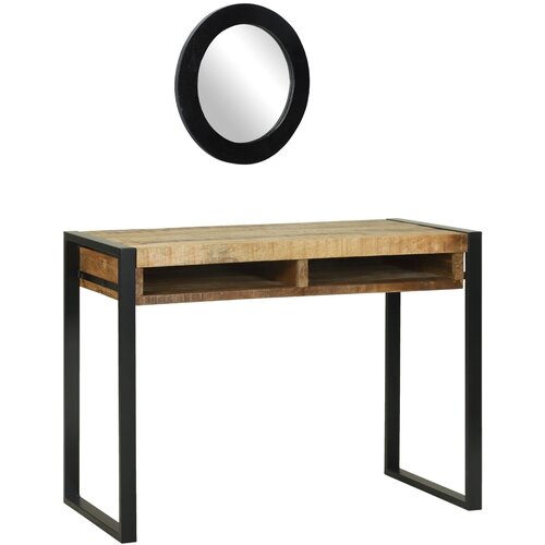 vidaXL Toaletni stol s ogledalom 100x50x75 cm od čvrstog drva manga Cijene
