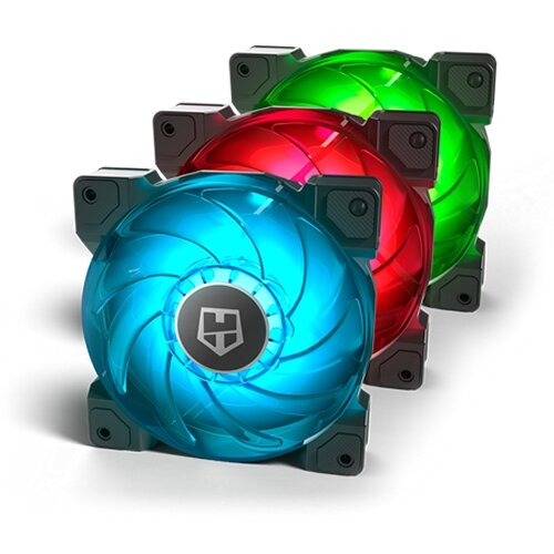 Nox Ventilador Caja Hummer H-Sync RGB 120 mm Pack 3, (21407025) Slike