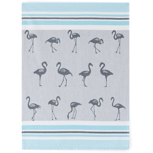 Zwoltex Unisex's Dish Towel Flamingi Graphite/Pattern Slike