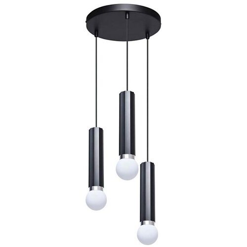  ITALUX PND-33849-3R-BK - Luster na sajli MACERA 3xE27/40W/230V crna Cene