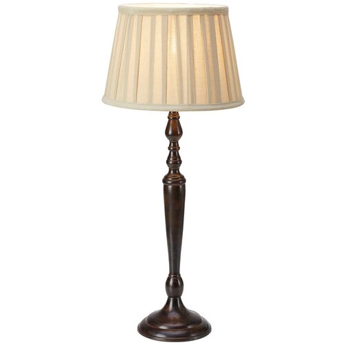 Markslöjd Tamno smeđa stolna lampa s tekstilnim sjenilom (visina 60 cm) Chocolat – Cijene