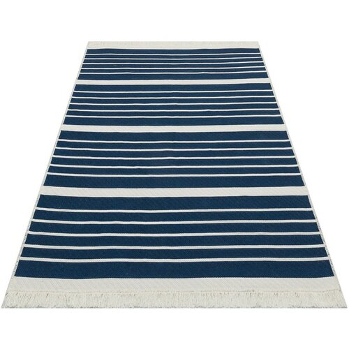 Conceptum Hypnose ar 14 - marine navy bluewhite hall carpet (80 x 300) Cene