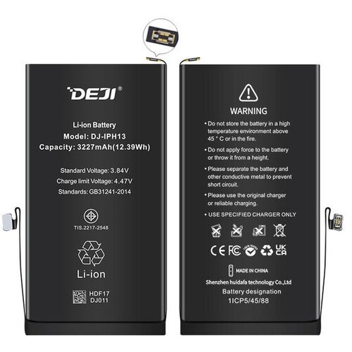  Baterija DEJI Cracked za iPhone 13 3227 mAh Slike