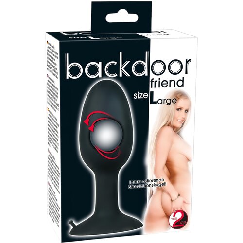 You2Toys You2 Toys Analna kupa Backdoor Friend Large, 12cm, Crna Cene