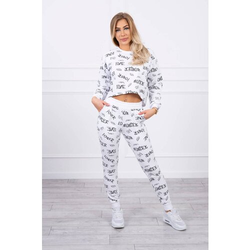 Kesi Set with white lettering Slike