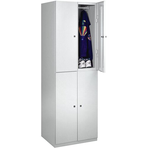 Wolf Omara s predelki, 4 predelki, VxŠxG 1800 x 600 x 500 mm, vrata svetlo siva Cene