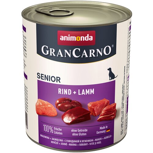 Animonda GranCarno Original Senior 6 x 800 g - Govedina &amp;amp; jagnjetina Slike