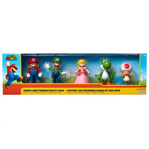 Super Mario figure set 5 kos Mario in prijatelji