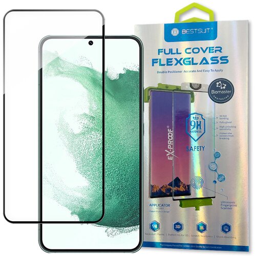 BESTSUIT Steklena folija, kaljeno steklo, za cel ekran z okvirjem za Samsung Galaxy S22+, prozorna, (21534015) Cene
