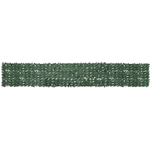 Balkonski zastor s tamnozelenim li&amp;scaron;ćem 500 x 75 cm Slike