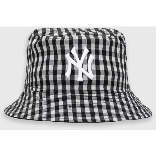 New Era Bombažni klobuk črna barva
