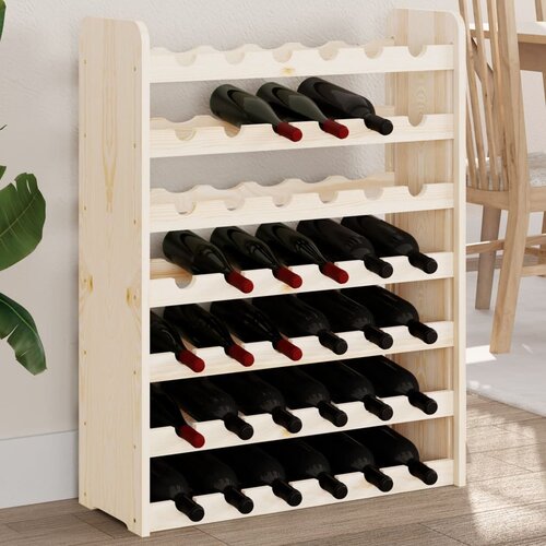 vidaXL Stojalo za vino 67,5x25x87 cm trdna borovina Cene