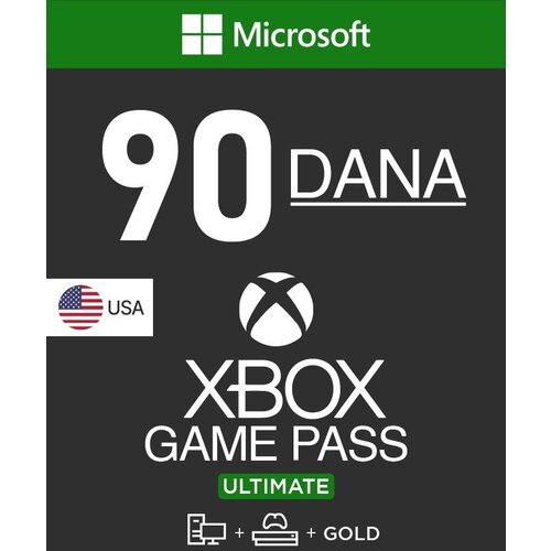 Microsoft xbox pretplata - game pass ultimate - 90 dana (us) / digital Cene