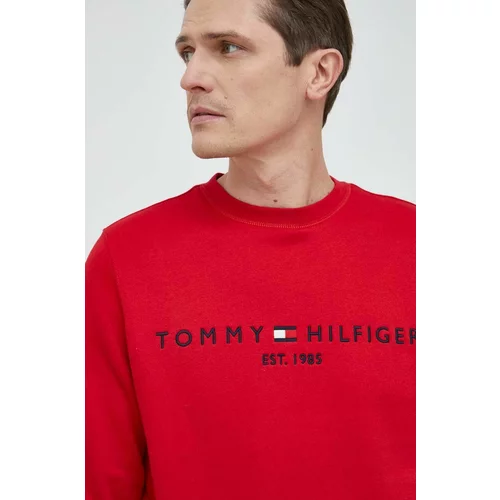 Tommy Hilfiger Bluza moška, bordo barva
