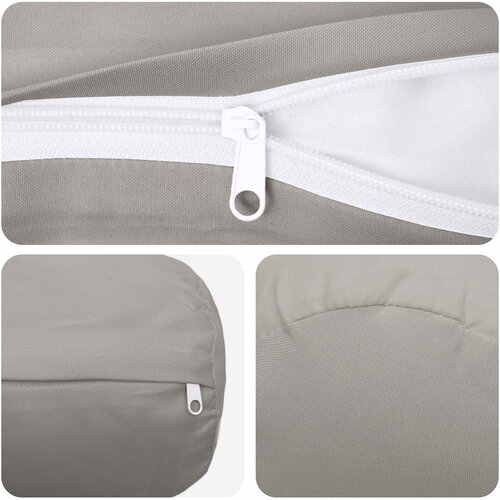  Presvlaka za jastuk 6 pcs HEERLEN Siva &amp;Oslash; 15 x 40 cm Poliester Slike