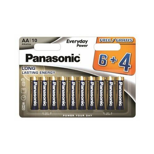 Panasonic baterije LR6EPS/10BW-AA 10 kom 6+4F Alkalne Ever Slike