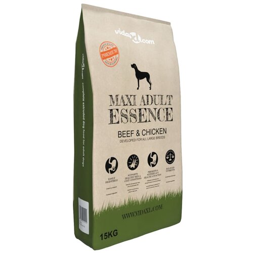 vidaXL Premium hrana za pse Maxi Adult Essence Beef & Chicken 15 kg, (20824118) Cene