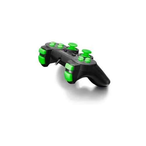 Game Pad ESPERANZA WARRIOR, vibration, PC, USB, black/green, EGG102G Slike