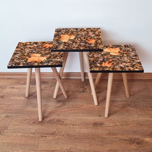 Hanah home Set 3 stočića 3Shp22 Camel Cene