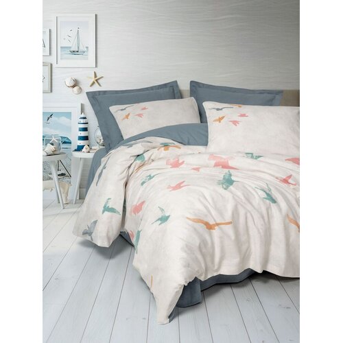 Lessentiel Maison Kaija set posteljine, 200x220 cm, plava Cijene