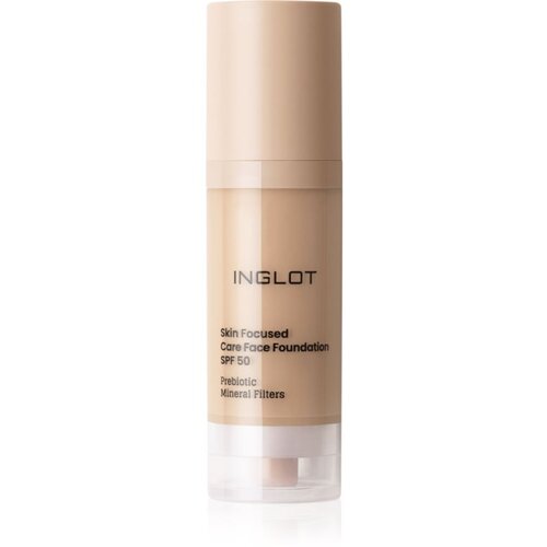 Inglot Skin Focused Care Face Foundation SPF 50 prekrivni tekoči puder SPF 50 odtenek 304 Classic Beige 30 ml Slike