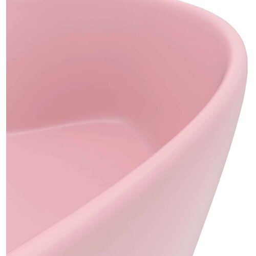 vidaXL Luksuzni umivaonik mat ružičasti 36 x 13 cm keramički Cene