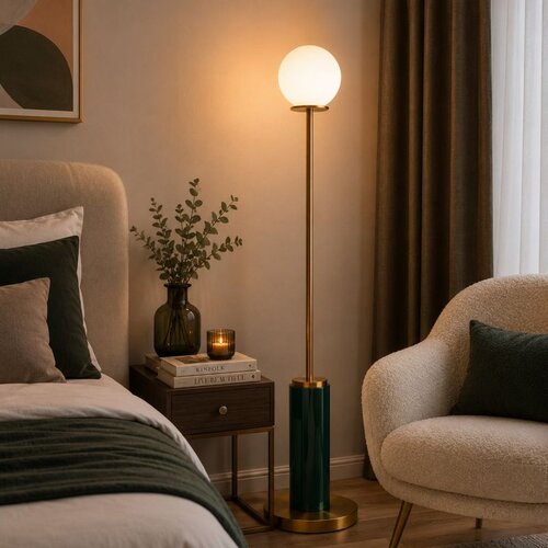 Opviq podna lampa Moira-20203-D, 1 &times; E27, tamnozelena Cene