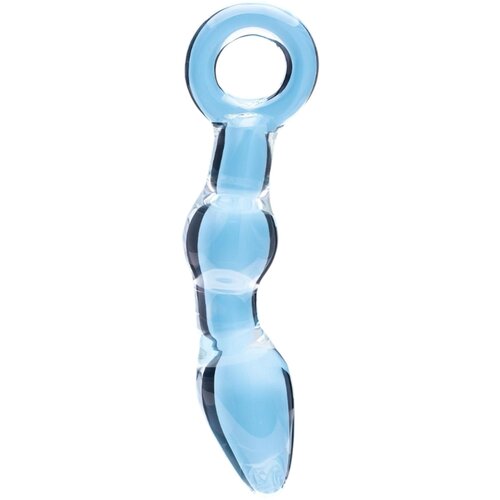 Clarity Utopian Mystique - rebrasti stekleni analni dildo (prozoren) Slike