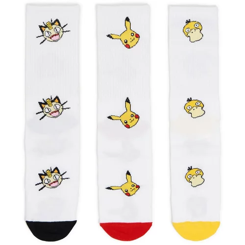 Cropp muški 3-paket čarapa Pokémon - Bijela  4894N-00X