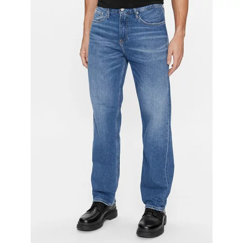 Calvin Klein Jeans Jeans hlače 90's J30J323355 Mornarsko modra Straight Fit