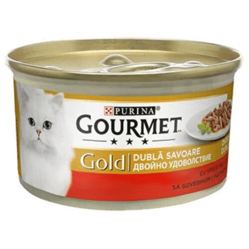 Gourmet Gold komadići U Sosu Duo Govedina - 85 g Slike