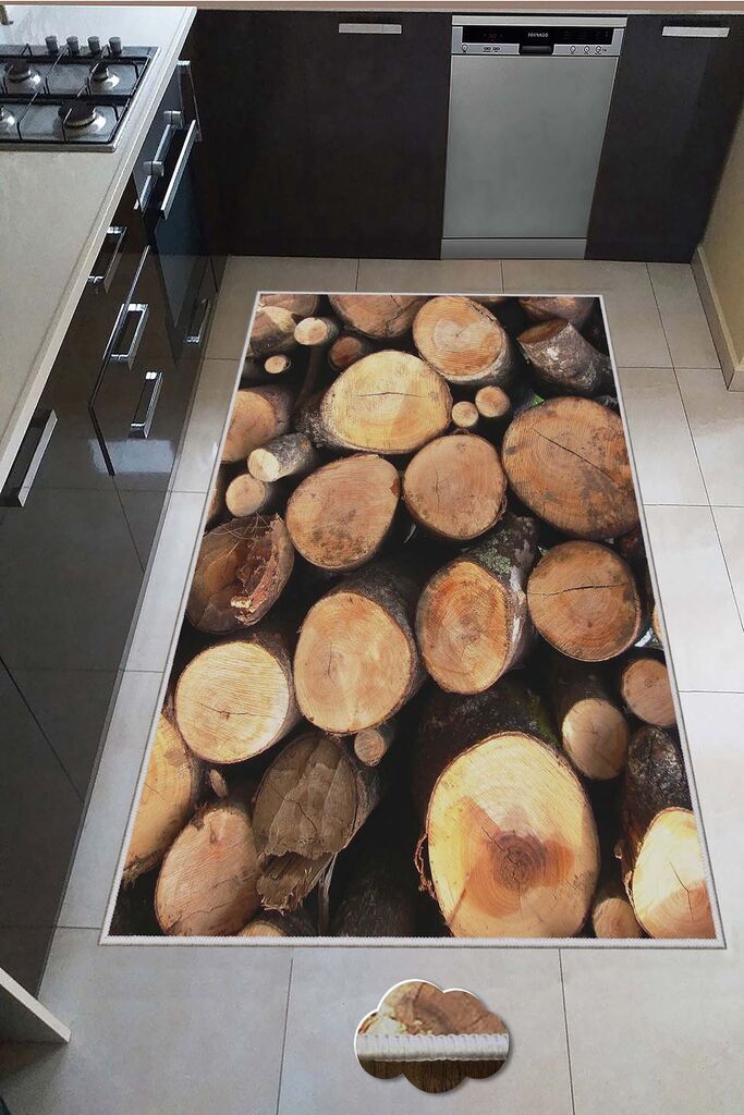 Conceptum Hypnose Tepih Hmnt550, Pravougaoni, 80 x 300 cm, Braon Cene