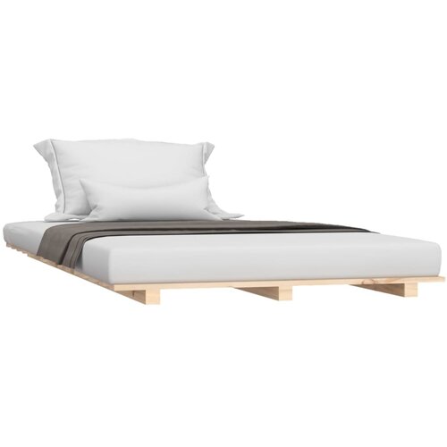  Okvir za krevet crni 75x190 cm od masivne borovine Slike