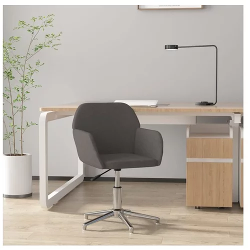  Vrtljiv pisarniški stol temno sivo blago