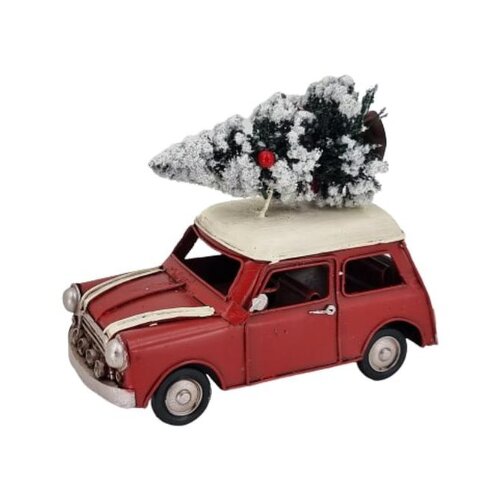  Novogodišnja figura metalni autić Cene