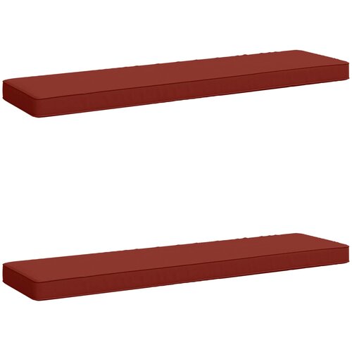  Jastučići za klupe - 2 dijela VUGHT 2 pcs 100% poliester Crvena Cene