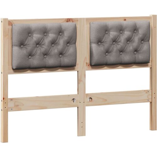 vidaXL Vzglavje Drugo Rjava in taupe 135 cm Trdna borovina, (5000108720) Cene
