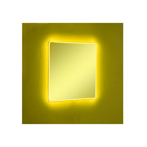 HANAH HOME ogledalo sa led osvetljenjem square 30x30 cm yellow Cene