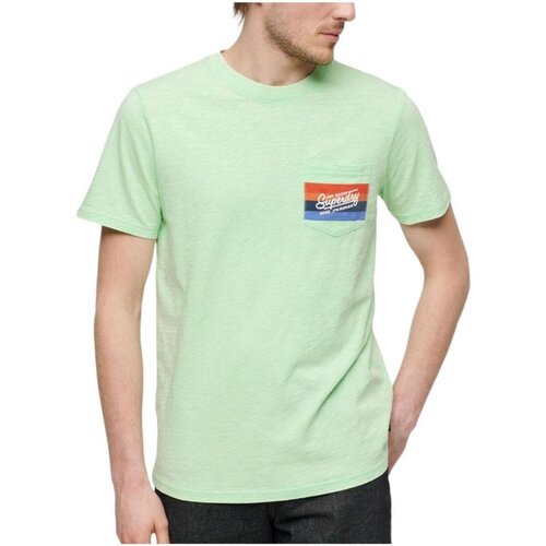 Superdry Majice s kratkimi rokavi - Zelena Cene