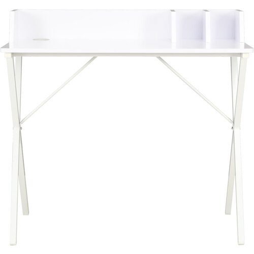 Maison Chic Pisalna miza - pisarniška miza - Računalniška miza bela 80x50x84 cm, (21785708) Cene