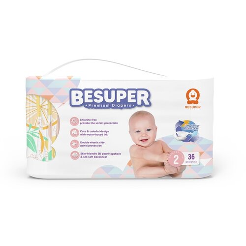 BeSuper_Premium BeSuper Premium Pelene 2 (S, 3-8 kg) 36 kom Cene