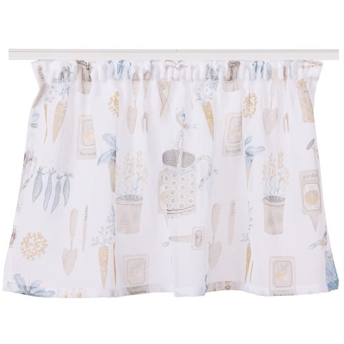 Mendola Fabrics Krem prozirna zavjesa 125x50 cm Frutta &amp;ndash; Slike