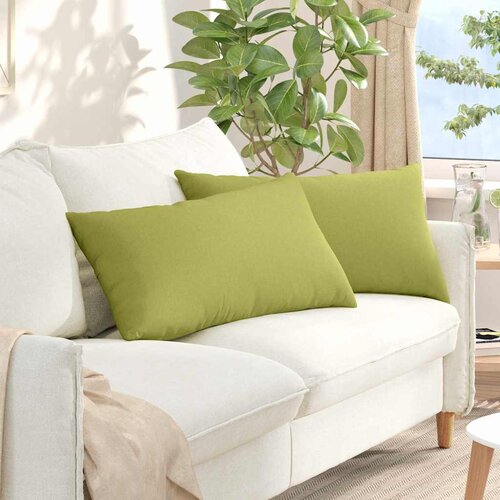  Jastučići za sofu 2 pcs Svijetlo zelena 80 x 40 cm tkanina Cene