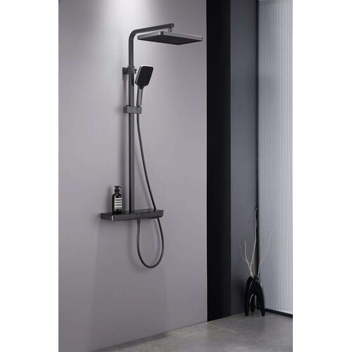 Inter Ceramic Usponski tu&scaron; majestic 1f+rucica 3f+slavina termostat verneth gun grey Cene